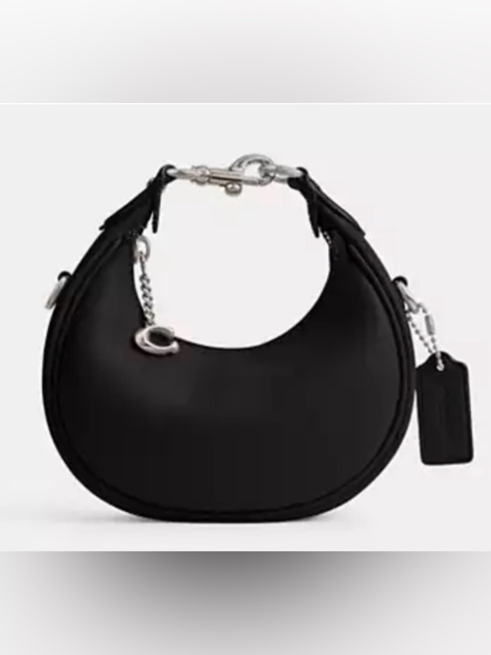 🖤🩶Coach NWT Black /Silver Jonie Crossbody Bag with Silver Hardware